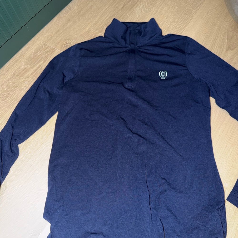 PETER MILLAR navy Long Sleeve Pullover